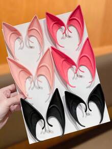 Women's Halloween Elf Ears, Soft Silicone Realistic Fairy Elf Ears, Multi-Color Cosplay Prosthetic Ears, Suitable For Halloween Costume Party, Party, Costume And Photography Props, Women's Halloween Hair Accessories Costume Props - Multicolor - View 2