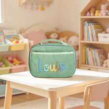 Personalized Backpack And Lunch Box Set | Customized Embroidered Name | Cute Animal Charm | Back To School Gift - Multicolor - View 10