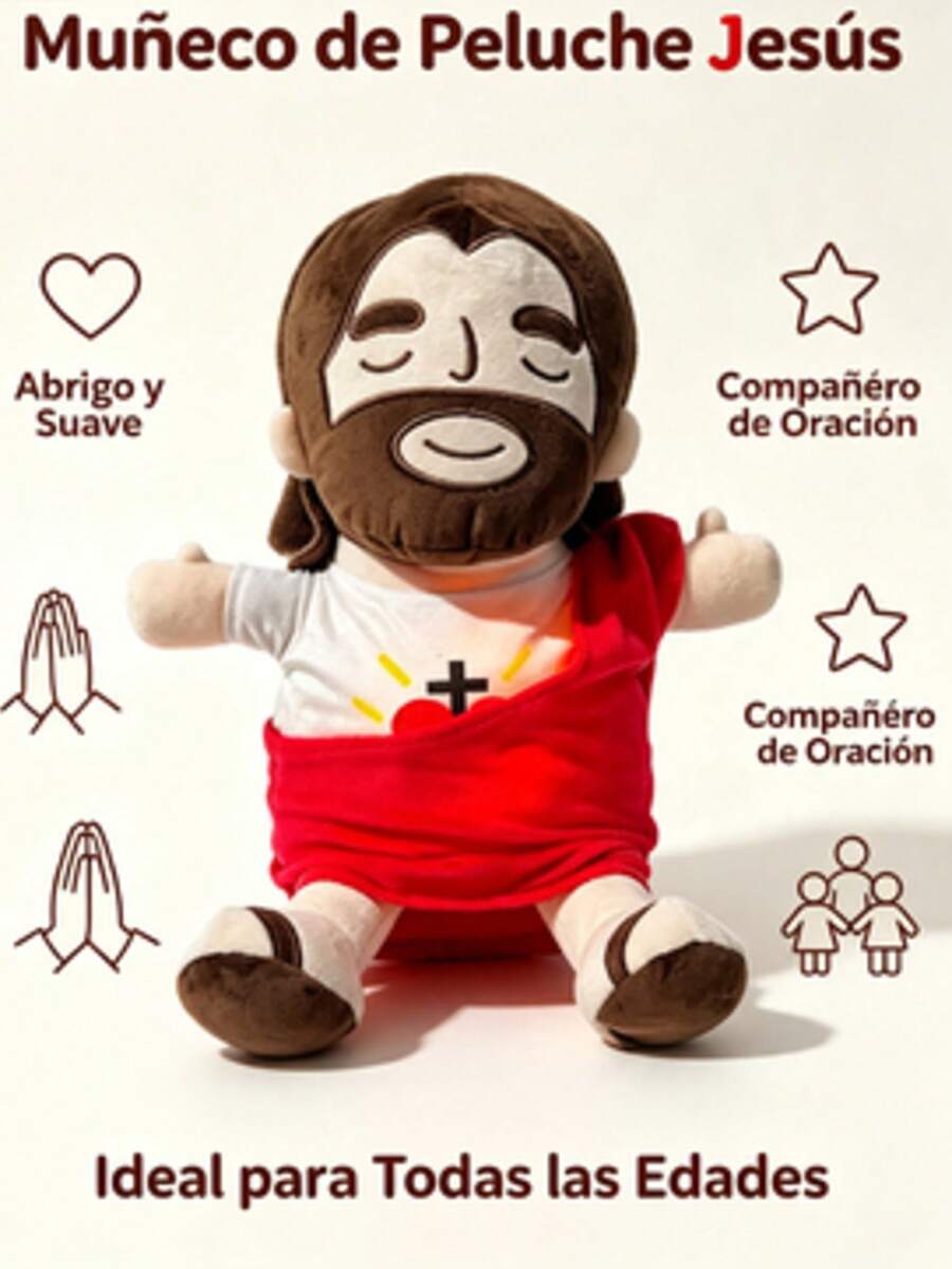 Peluche calmante con respiración, juguete de peluche acompañante, ayuda a dormir, quita la ansiedad, lindo regalo para familia y amigos - Multicolor - Ver 1