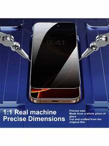 CASECOPS 4 Buah Pelindung Layar Kaca Tempered 360° Empat Sisi Perlindungan Privasi Penuh, Anti-Intip, Anti-Spy, Anti-Sidik Jari, Benar-benar Tidak Terlihat dari Semua Sudut, Kompatibel dengan iPhone 17 Pro Max/17 Air/16E/16 Pro Max/16 Pro/16 Plus/16/15 Pro Max/14 Pro Max/13/12/11/XS Max/XR Plus Series, Hadiah Ulang Tahun, Hadiah untuk Keluarga, Teman - 4 buah - View 12