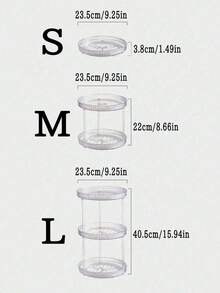 360° Rotating Makeup Organizer, Transparent Acrylic Cosmetic Storage Rack, Multi-Layer Vanity Storage Shelf, Large Capacity Storage Rack, Perfume And Skincare Display Stand, Transparent Beauty Organizer, Suitable For Vanity, Bathroom Countertop, Bedroom Home Decor, Multi-Layer Rotating Large Capacity Bedroom Room Perfume And Cosmetic Storage Box - Multiple Colors - View 12