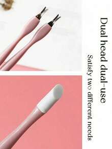 1/3pcs 2-In-1 Double-Head Nail Pusher, Nail Stickers, Nail File, Stainless Steel Nail Clippers, Toe File, Home Manicure Set (Random Color) - Multicolor - View 6