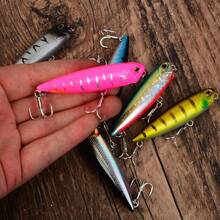 6pcs Floating Pencil Lure Set, Surface Bionic Hard Bait For Bass And Perch Fishing - Multicolor - View 5
