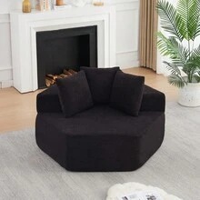 Nero + Ciniglia + Schiuma + Molle + Moderno + 1 Posto