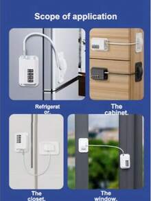 1Set Combination Lock Cabinet Lock With Changeable Combination, Door Lock For Home And Pets, Suitable For Cabinets, Refrigerators, Freezers, Drawers And Windows, Versatile Code Locks, No Tools & Keys Needed, Easy To Install, Great Housewarming Gift - Lock - View 11