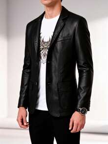 Men Blazers - Black - View 2