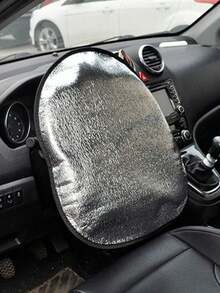 1pc Car Sun Visor: This Reflective Sun Visor Provides Optimal Protection For Your Vehicle Interior - Fits All Standard Car Models - Highly Efficient Light Refracting Function To Quickly Cool The Interior And Prevent Interior Aging. - Multicolor - View 14