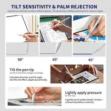 Portable Universal Stylus Set With 1pc Anti Misoperation Gloves, Compatible With IPad/Compatible With Samsung/Other Android Smart Tablets, Tilt Pressure Sensing, Anti Misoperation, High-Sensitivity Stylus, Suitable For Mobile Phones/Tablets, Drawing Accessories - Multicolor - View 6