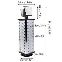 Sunglass Stand Rotating Retail Rotating Optical Frame Display Case Showcase - Grey 1pc - View 2