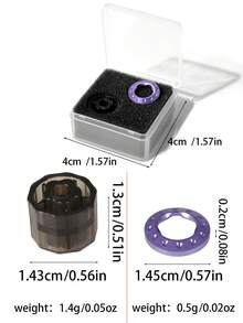 BLBLBL 1SET (Decorative Ring + Disassembly Tool) Multi-Color Portable Anti-Scratch Metal Ring Accessory, Suitable For FOR IQOS ILUMA I & FOR ILUMA PRIME Electronic Cigarette Vape Pen Head Ring Replacement Cover, Smoking Accessory - Decorative Ring - View 4