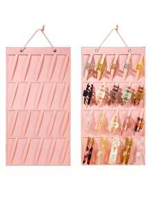 Hanging Felt Hair Accessory Organizer, Wall Mount Hair Clip Storage Bag, Multi-Use Jewelry Barrettes Holder For Dressing Room - Multicolor - View 9