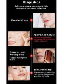 AXH RF Skin Tightening Device - 3-In-1 Anti-Aging Device, Combining Microcurrent And Red Light Therapy, Effectively Reducing Wrinkles, Lifting And Firming, Tightening Skin - Silver - View 5