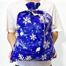 10pcs Christmas Gift Bags, Christmas Drawstring Gift Bags, Multiple Sizes | For Christmas Holiday Gift Packaging, Holiday Party Supplies (Random Colors And Sizes) - Mixed Colors - View 6