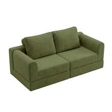 Foldable Convertible Sofa Bed, Multifunctional Armchair Bed With Memory Foam And Back Support – Portable Futon Sofa For Living Room, Bedroom, Or Small Spaces, Green - Olive Green - View 8