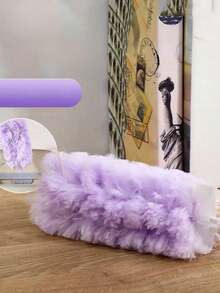1pc Disposable Multi-Function 360° Double-Sided Electrostatic Dusting Duster, Extendable Cleaning Bubble Dust Duster - Pink - View 6