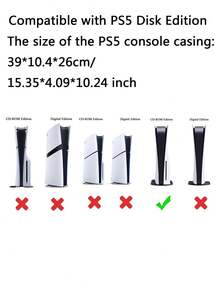 Compatible With PlayStation 5 Disc Edition Game Console, Detachable Silicone Protective Case, Dust-Proof, Scratch-Resistant, Waterproof, Skin-Friendly Soft Silicone, Easy To Install And Store, Practical Game Accessory To Enhance Gaming Experience - View 11