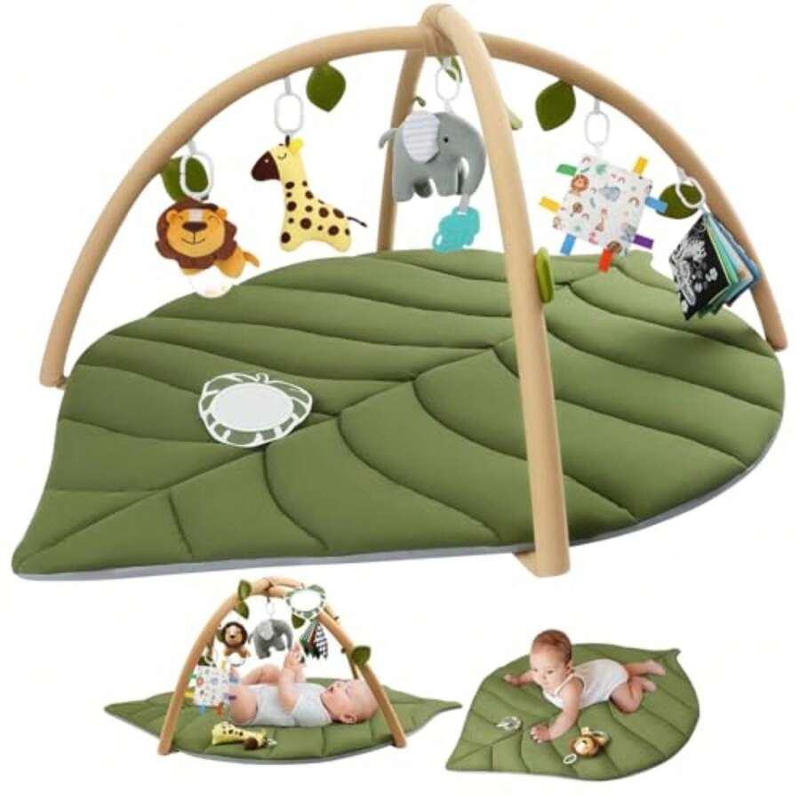 MUJA Gimnasio para Bebe, Baby Einstein Extra Grande con 6 Juguetes Extraíbles, Tapete para Bebe que Favorece el Desarrollo Sensorial y Motor del Bebé - argumento - Ver 1