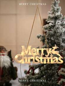 1pc New Merry Christmas Letter LED Light String Glowing Sign Christmas Tree Hanging Ornament Autumn/Winter Decoration For Bedroom Living Room Desktop Holiday Atmosphere Decor Gift - Merry Christmas Letter Lights - View 7