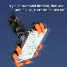Multi-Shock Absorption Universal 360° Rotating Bicycle Phone Mount Motorcycle Phone Holder Anti-Slip Cycling - Multicolor - View 4