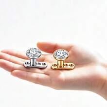 F136 Titanium Alloy Accessory Head 1.2 Thread Bowl Bottom Diamond Stud Skin Piercing Clavicle Stud Implant Stud Skin Graft Stud 2-5mm Drill - Nail Embedment (1 Set) - View 5