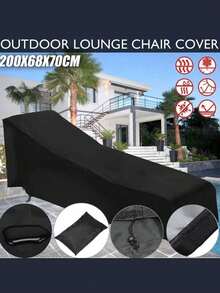 Heavy Duty Waterproof And Tear-Proof Outdoor Furniture Set - Rectangular Patio Table And Chair Protector For Outdoor, Patio And More Furniture - With Elastic Drawstring And Buckle Design - Effectively Protect Your Furniture - Outdoor Lounge Chair Cover - View 2