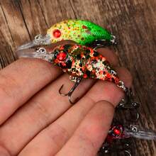 5pcs Micro Floating Small Lure Set, Rock Hard Bait For Stream Fishing, Realistic Fake Lures For Amur Perch And Bass - Multicolor - View 6