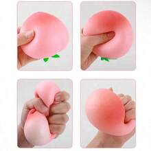 Soft Pressure-Resistant Squeeze Toys, Peach Squeeze Toy Adult Version, Squeeze Toys, Cute Items, Cheese Squeeze, Dumpling Squeeze - Multicolor - View 9