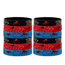 Superhero Silicone Wristband, Cartoon Spider Pattern Silicone Bracelet - Multi-color - View 2