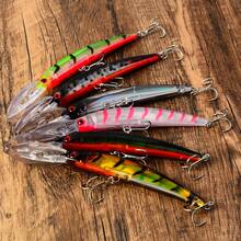 Set 6 buah Umpan Pancing Minnow Mengapung untuk Menyelam Dalam, Umpan Keras Bionik Besar, Umpan Pancing Lempar Jauh - MultiWarna - View 6