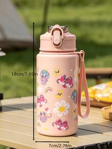 16.91oz Straw Cup, Best Gift For Girlfriend, Family, Best Friend, Suitable For Back To School Season, Outdoor And Home Water Bottle Cup, Portable Cup For Camping, Halloween, Mug, Gift, Autumn, Christmas Gift, Cup - Multicolor - View 6