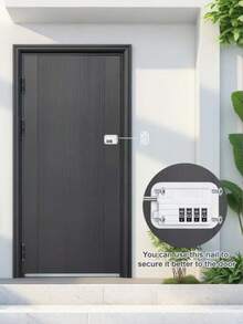 1Set Combination Lock Cabinet Lock With Changeable Combination, Door Lock For Home And Pets, Suitable For Cabinets, Refrigerators, Freezers, Drawers And Windows, Versatile Code Locks, No Tools & Keys Needed, Easy To Install, Great Housewarming Gift - Lock - View 2