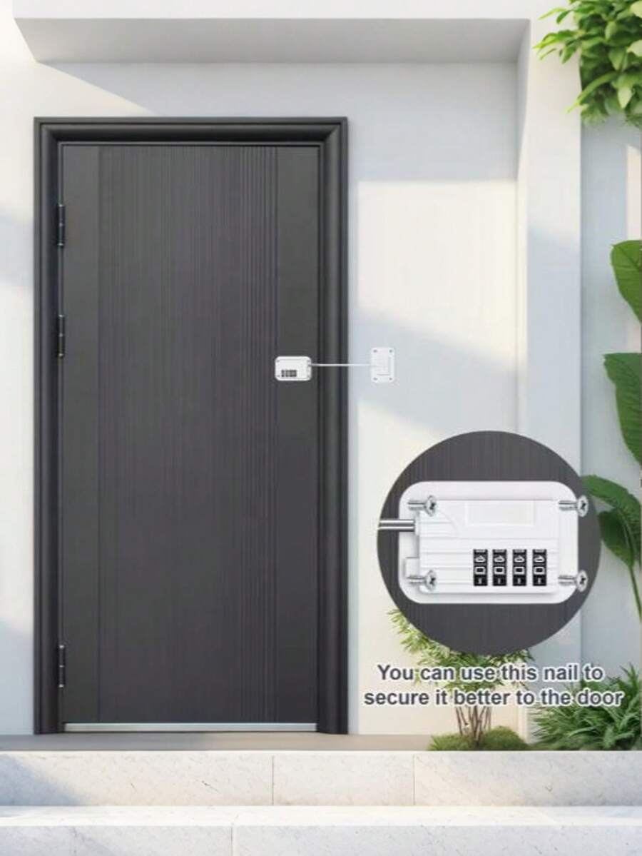 1Set Combination Lock Cabinet Lock With Changeable Combination, Door Lock For Home And Pets, Suitable For Cabinets, Refrigerators, Freezers, Drawers And Windows, Versatile Code Locks, No Tools & Keys Needed, Easy To Install, Great Housewarming Gift
