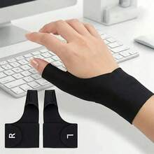 1/2pcs Adjustable Breathable Wrist Band Thumb Stabilizer - Ergonomic Support, Suitable For Computer Typing, Repetitive Work And Anti-Slip Design - Multicolor - View 1
