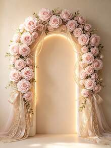10 Artificial Rose Flower Heads, Made Of Cotton Roses. Suitable For DIY Handmade Floral Arrangements. Home Decor Photography Props. Realistic And Durable Artificial Flower Decorations, Suitable For All Seasons - Perfect For Outdoor, Living Room, Family Gatherings, Etc., Multi-Functional Floral Decor | Exquisite Petal Design | Durable Artificial Flowers, Floral Decorations, Flower Arrangement - Baby Pink - View 9