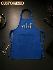 Personalized Apron, Customizable Name Or Text, Men's Custom Apron, Women's Personalized Apron With Pockets, Father's Gift, Mother's Birthday Gift - Multicolor - View 4