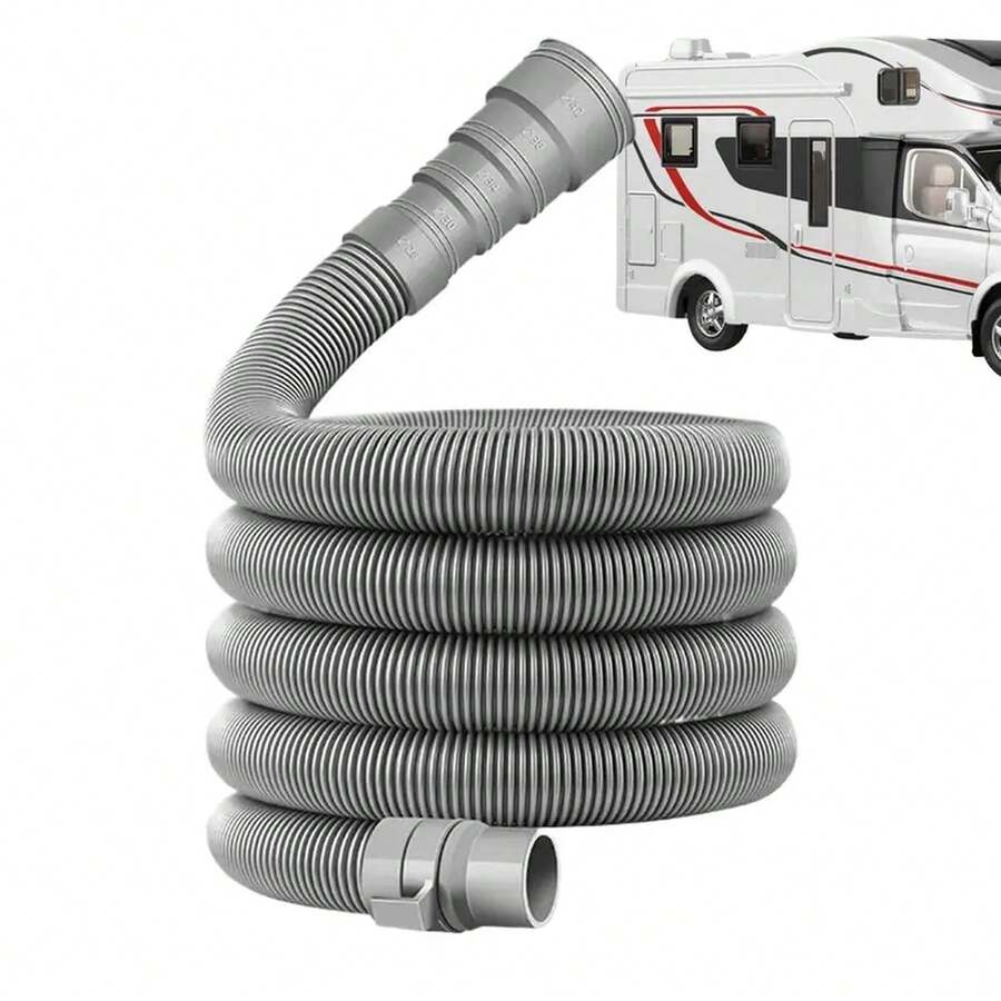 Foldable RV Caravan Sewer Pipe Kit RV Dump Hose Heavy Duty Adjustable RV Drain Pipe RV Trailer Sewer Hose Extended Sewer Pipe - 200cm - View 1