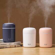 Mini humidificador colorido y elegante, difusor de aceites esenciales, humidificador personal de escritorio USB Aroma Essential, adecuado para coche, oficina, dormitorio, etc., con 2 modos de niebla ajustables (rosa). - rosa 1 pieza - Ver 7
