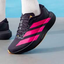 Adidas New Adizero EVO SL Anti-Slip Men's Marathon Running Shoes - Black/Pink-orange - View 4
