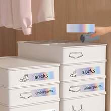 1 Roll 12*40mm Holographic Thermal Label Stickers, 160Pcs/Roll Self‑Adhesive Waterproof Oil‑Resistant Laser Sticker Paper For Phomemo D30 D30S D32 D35 Q30 P11 P12 P15 P50S Label Maker, DIY Logo Name Tag Barcode Storage Marking - Multicolor - View 11