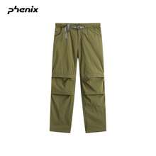+Phenix Phoenix Outdoor Casual 2026SS Celana Kargo Unisex 2-in-1 yang Dapat Dilepas dan Tahan Air - hijau lumut - View 4
