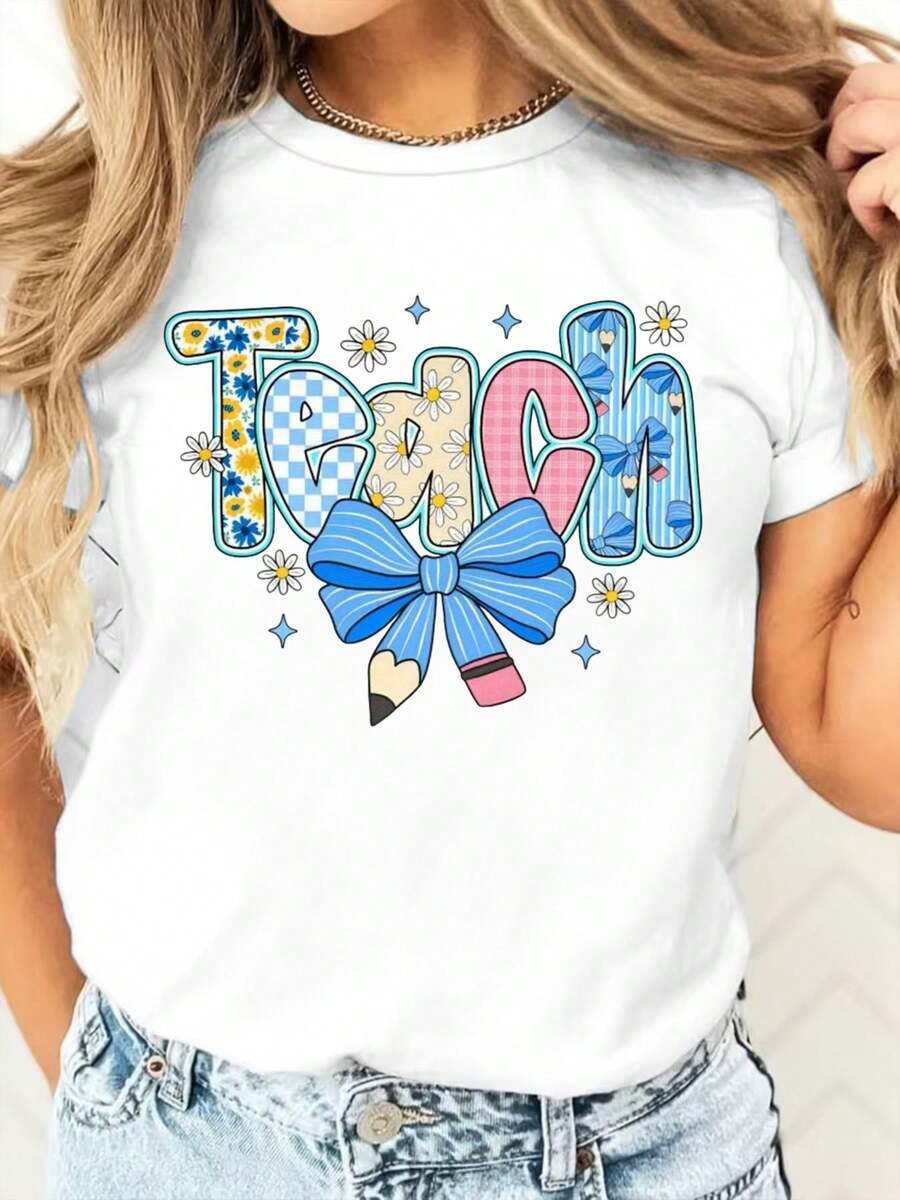100% Cotton Silly Goose Teacher Shirt, Funny Goose Tee, Back To School, Teacher Gift, Club Shirt, Cute Animal Tee, Vintage Shirt.Jpg - 軍綠色 - 查看 1