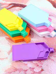 3-In-1 Colorful New Diamond Painting Tray With Lid, Storage Tray Design, DIY Handmade Accessories Bead Storage Set, The Best Gift Set For Diamond Painting Lovers - A - View 3