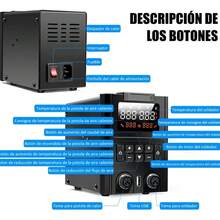 Estación De Cautín Tipo Lápiz Y Pistola De Calor 2 En 1 Kit Completo Para Reparaciones - Tipo de Enchufe B USA (110-127V) - Ver 2