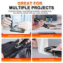 This New Mini Hot Air Gun Is Suitable For Heating Tools Such As Epoxy Resin Heat Shrink Film Handmade Products Electronic Products Cup Coating And Drying It Is Also Suitable As A Mother's Day Valentine's Day Gift Or For Local - US A Type Plug(220-240V) - View 6
