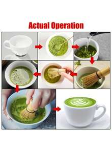 Matcha Whisk Brush Tool, Suitable For Matcha Green Tea Powder, Reusable, Powder Whisk Traditional Handmade Japanese Matcha Mixing Brush Mixing Tool Accessory, Used For Tea Preparation - Multicolor - View 8