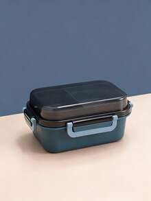 Caja bento portátil de doble capa, resistente al calor y a prueba de fugas, disponible en múltiples colores, adecuada para estudiantes, camping, trabajadores de oficina, aplicable para uso en el hogar, oficina y al aire libre. - Multicolor - Ver 12