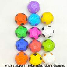 5pcs/10pcs/30pcs Random Color & Style Football Finger Spinner Toys, Football Party Favors, Finger Rotatable Football Stress Relief Sensory Finger Spinner Toys - Multicolor - View 15