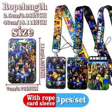 Roblox 1/3PCS Lanyard Card Holder Transparent ID Badge Protector (With Lanyard), Durable ABS Material Card Pouch, Suitable For Work ID, Campus Card, Transit Card, IC Card, Work Badge And Other Products, Convenient For Storage And Carrying - View 13