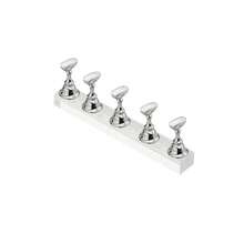 1 Conjunto de Caixa/2 Conjuntos de Caixa Suporte de Prática de Arte de Unhas Acrílicas com Suporte de Unhas Adesivo Dupla Face, Rack de Prática de Pontas de Unhas Magnéticas Press-On, Bandeja de Prática de Unhas Reutilizável, Suporte de Exibição de Arte de Unhas Pré-Revestido - Multicolorido - Visão 12