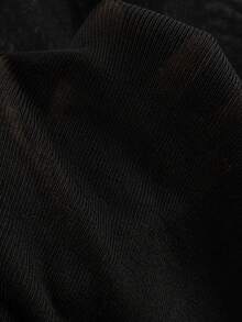 GIGOGOU 大尺碼 1XL-4XL 女款春夏輕量針織開襟衫，休閒長袖鏤空外套，黑色 - 黑色 - 查看 6